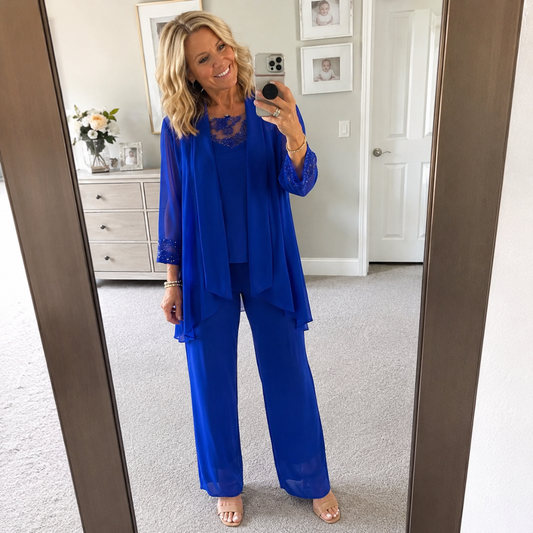 Eleonora | Completo Giacca Fluida e Pantaloni Ampi