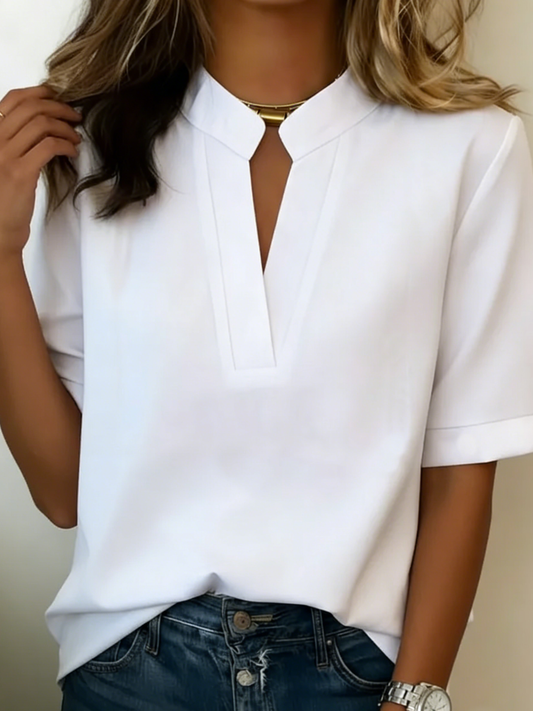 Elisa | Blusa Elegante con Collo Raffinato
