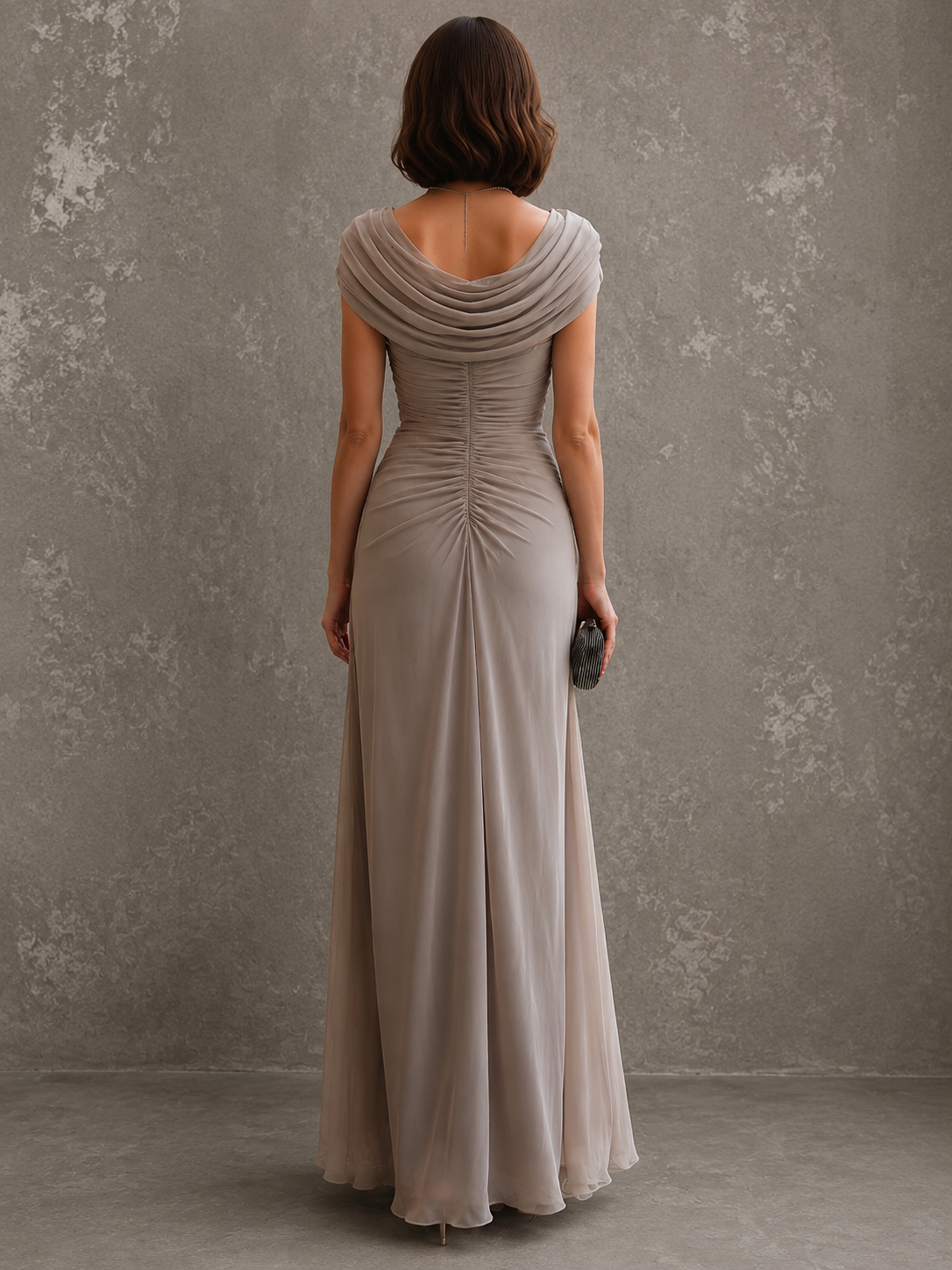 Giuliana | Abito Lungo Drappeggiato Elegante