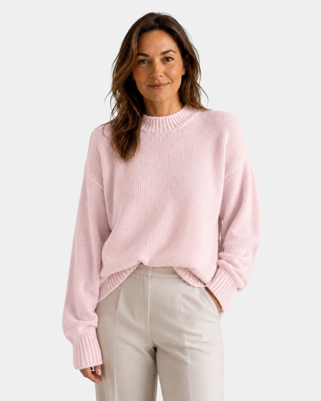 Mae | Maglione Girocollo con Maniche a Sbuffo