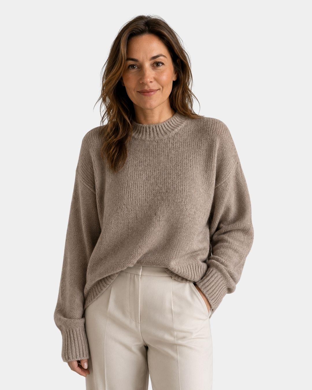 Mae | Maglione Girocollo con Maniche a Sbuffo