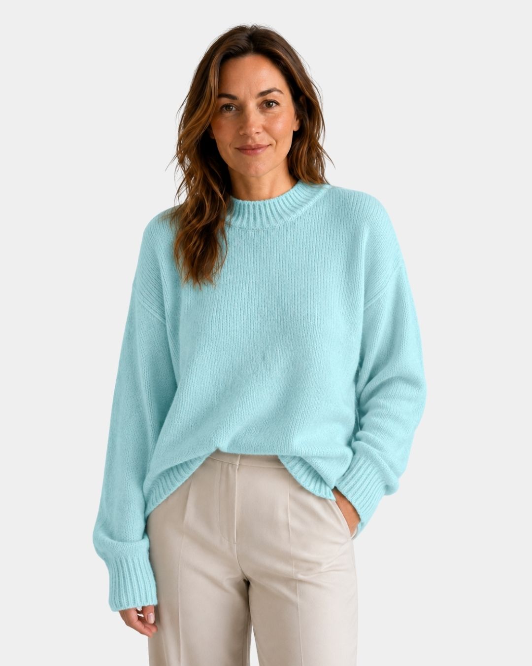 Mae | Maglione Girocollo con Maniche a Sbuffo