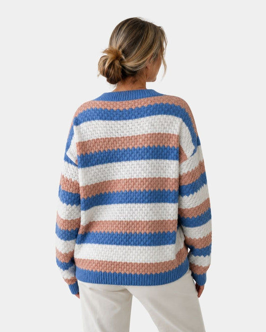 Camilla | Maglione Oversize Girocollo a Righe