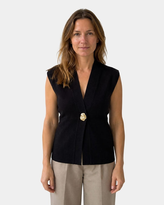 Felicia | Cardigan in Maglia con Bottoni e Scollo a V