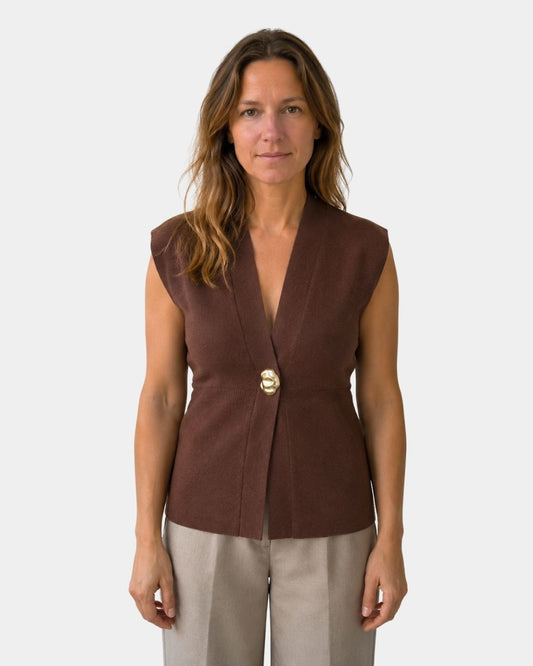 Felicia | Cardigan in Maglia con Bottoni e Scollo a V