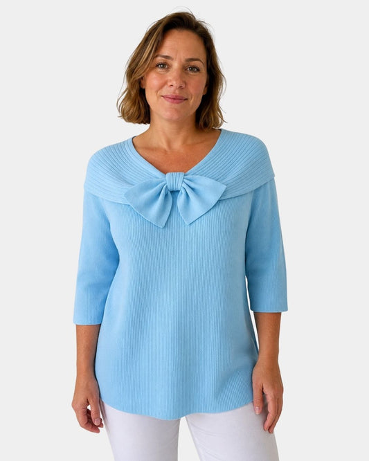 Lucia | Maglione Caldo e Femminile con Fiocco