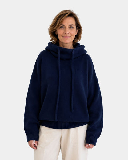 Maria | Maglione Accogliente con Collo Alto e Cappuccio