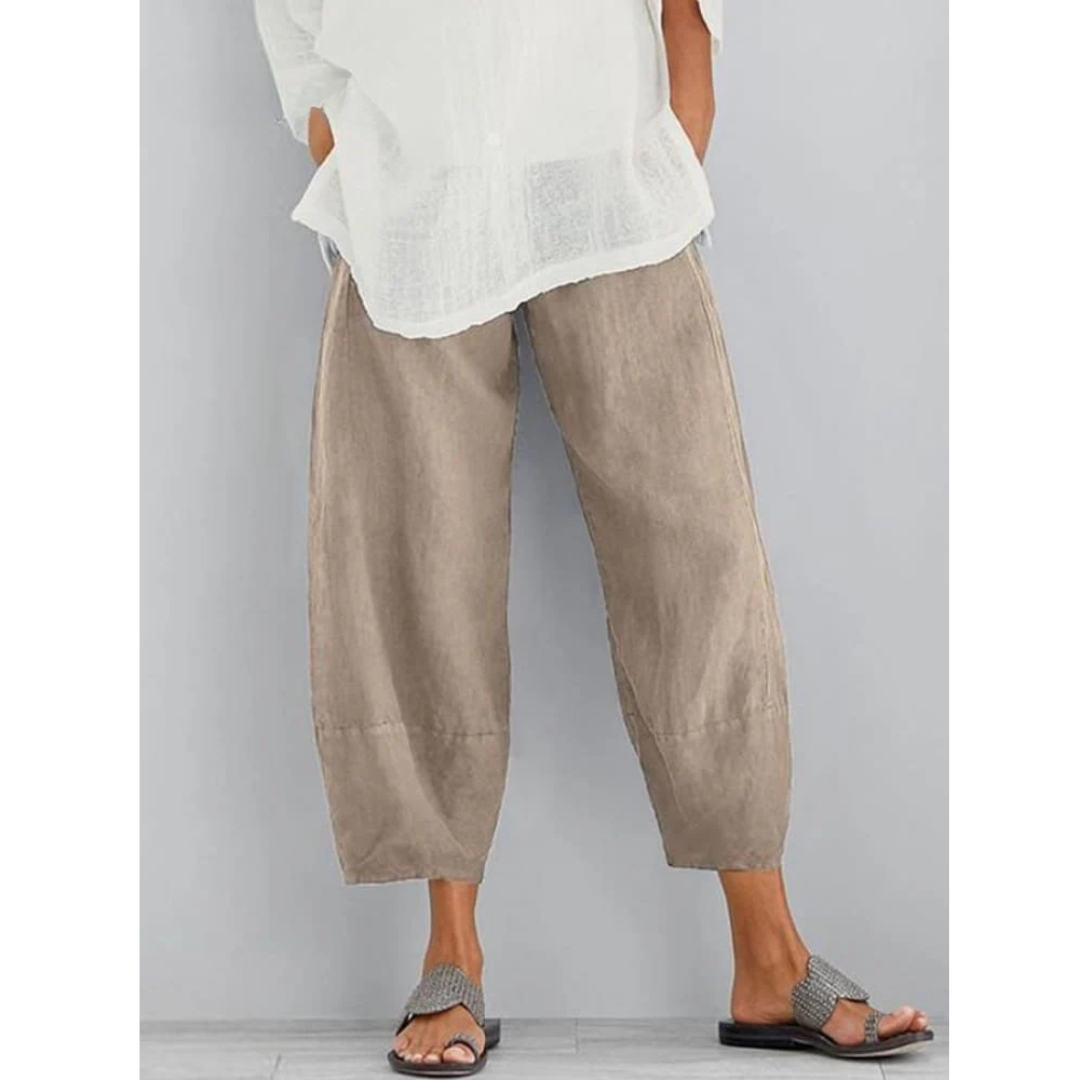 Elena | Pantaloni in Lino Eleganti e Comodi