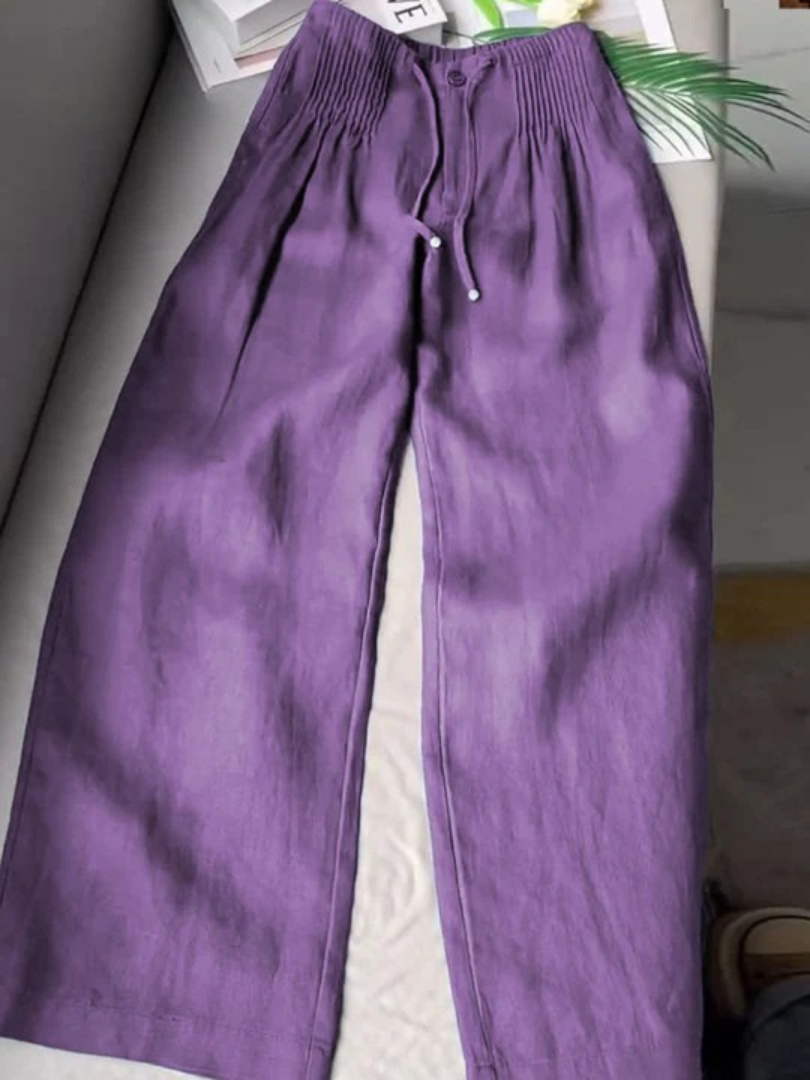 Isabella | Pantaloni Fluidi a Gamba Ampia