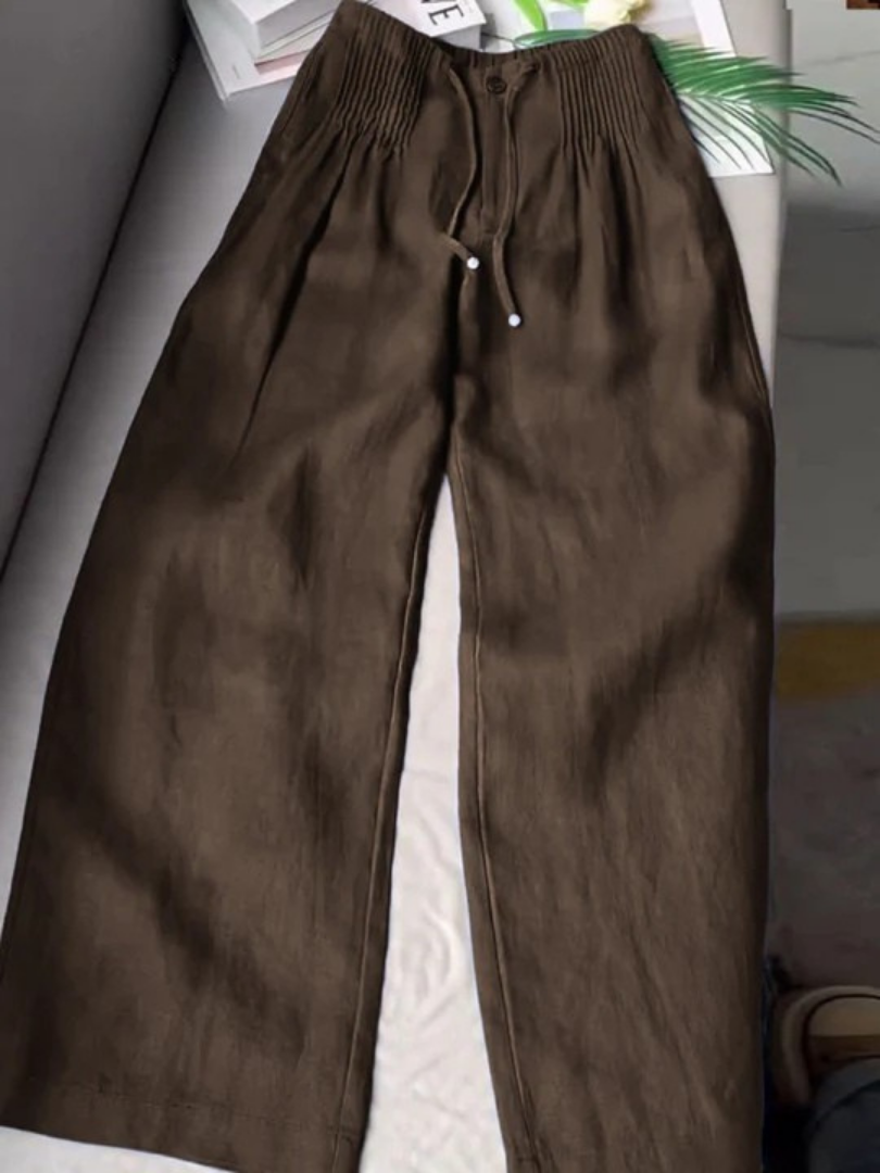 Isabella | Pantaloni Fluidi a Gamba Ampia