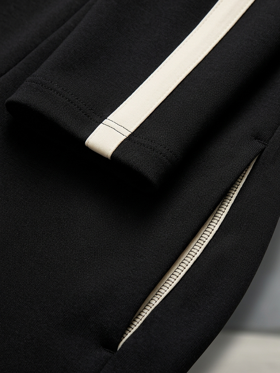 Nicoletta | Completo Sportivo con Righe a Contrasto e Pantalone Ampio