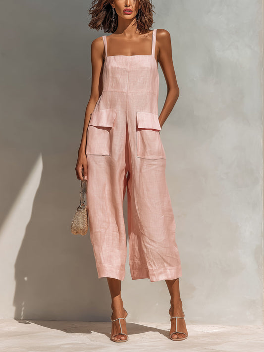 Lena | Tuta Elegante con Spalline Sottili e Gambe Ampie