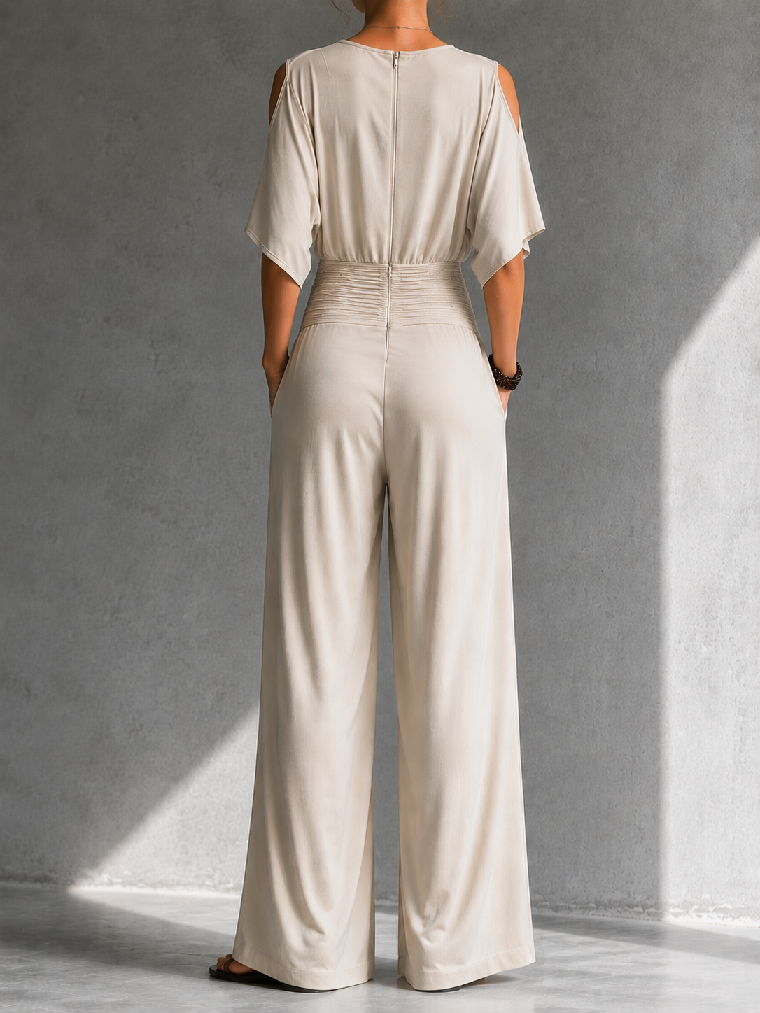 Alina | Tuta Elegante a Portafoglio con Gambe Ampie