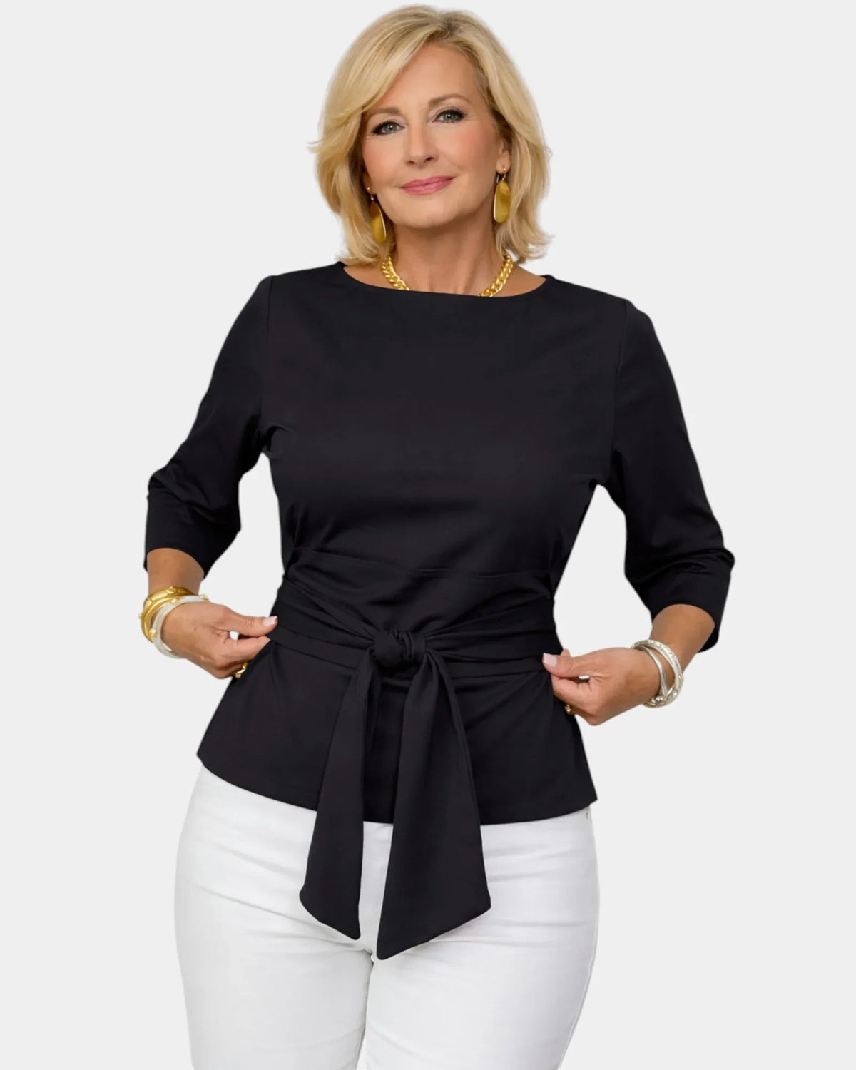 Sara | Top Elegante con Fiocco