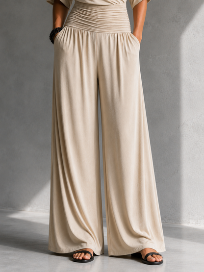 Alina | Tuta Elegante a Portafoglio con Gambe Ampie