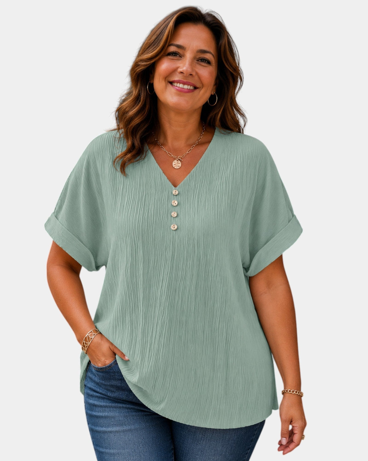Alvina | Blusa con Scollo a V
