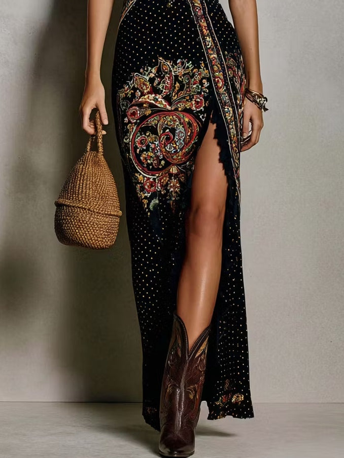 Ava | Abito Stampato Stile Boho