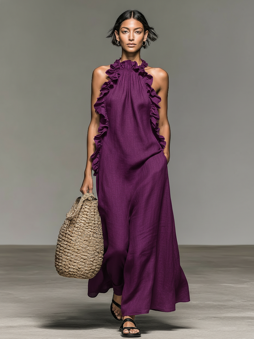 Gladys | Abito Lungo con Tasche