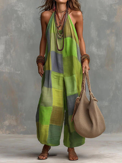 Tuta Patchwork Boho | Freschezza e Libertà in uno Stile Artistico Unico