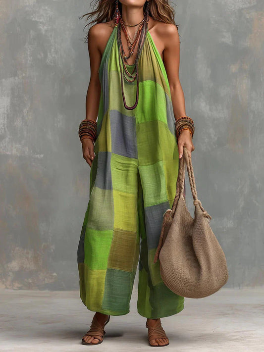 Tuta Patchwork Boho | Freschezza e Libertà in uno Stile Artistico Unico