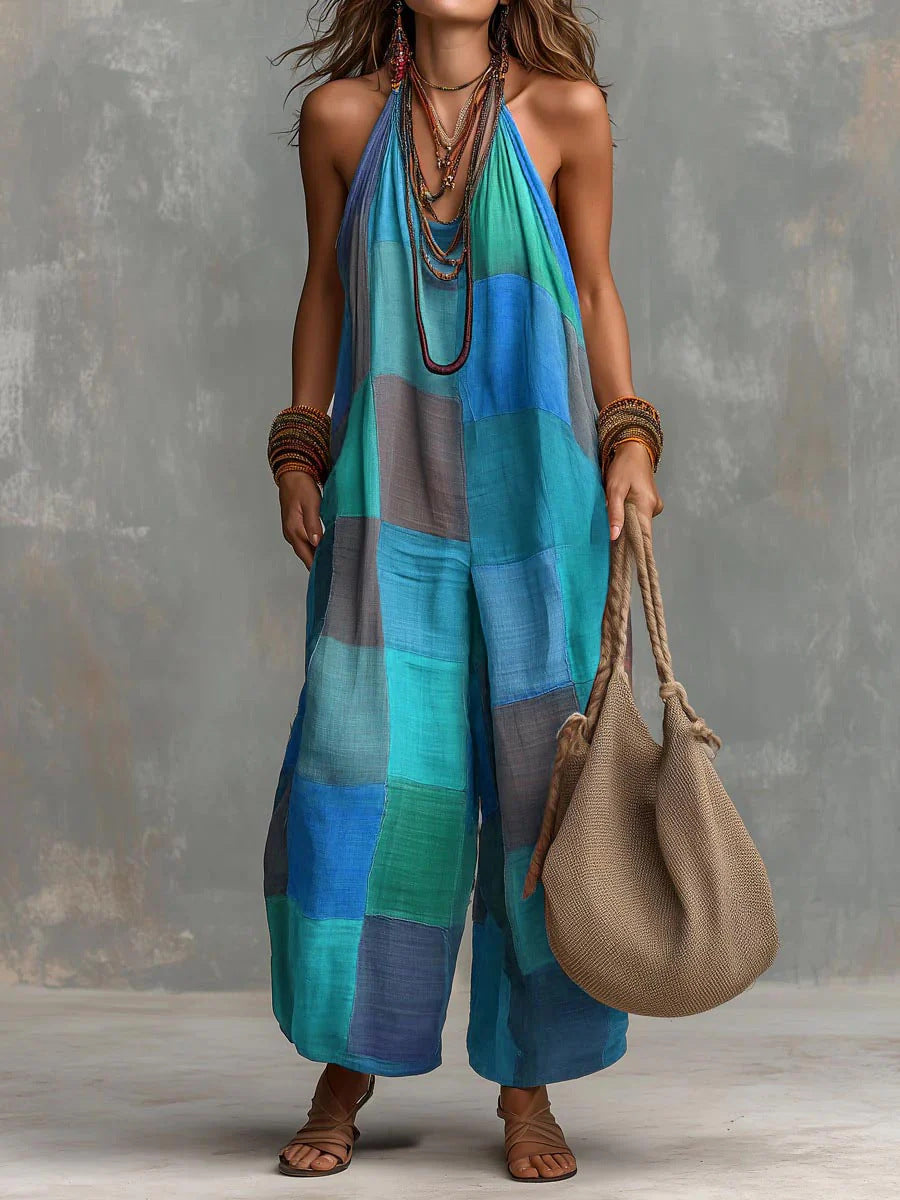 Tuta Patchwork Boho | Freschezza e Libertà in uno Stile Artistico Unico