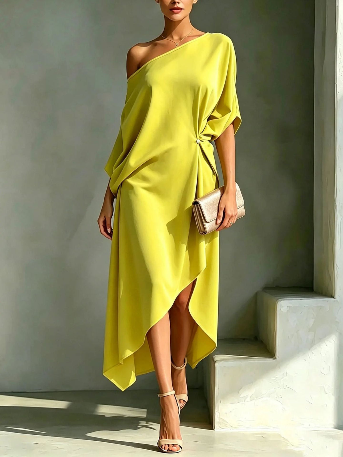 Camilla | Abito Elegante Asimmetrico