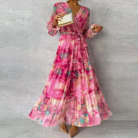 Sofia | Abito Elegante con Stampa Floreale