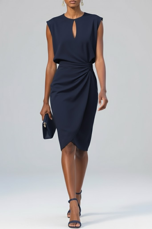 Eloisa | Abito Midi Drappeggiato