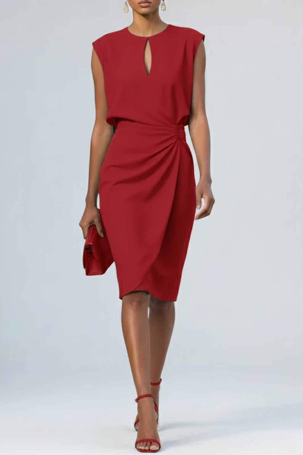 Eloisa | Abito Midi Drappeggiato