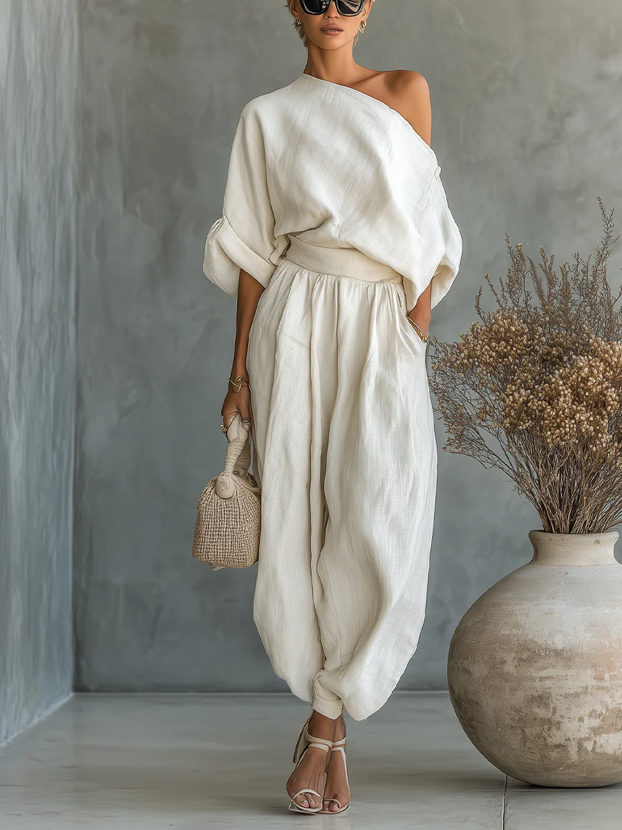Emma | Completo Due Pezzi Asimmetrico Elegante