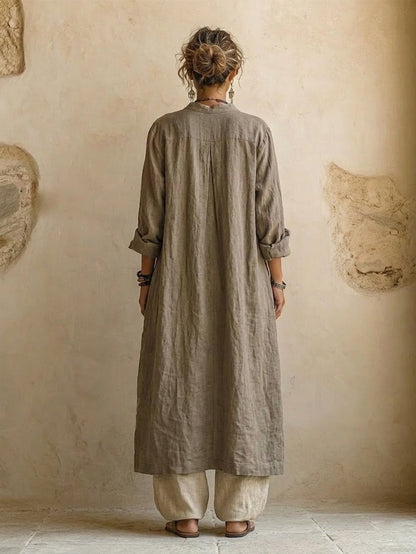 Lorenza | Completo Tre Pezzi in Lino e Cotone dal Fascino Boho