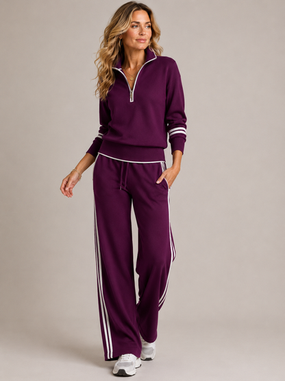 Serena | Completo con Maglione con Zip