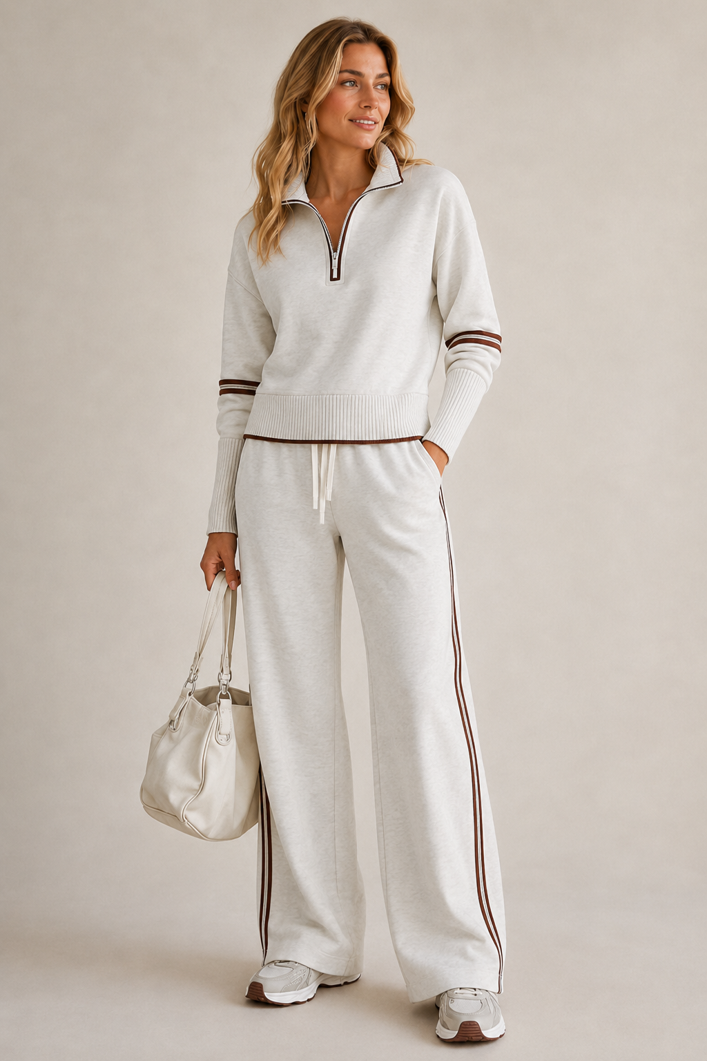 Serena | Completo con Maglione con Zip