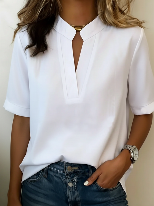 Elisa | Blusa Elegante con Collo Raffinato