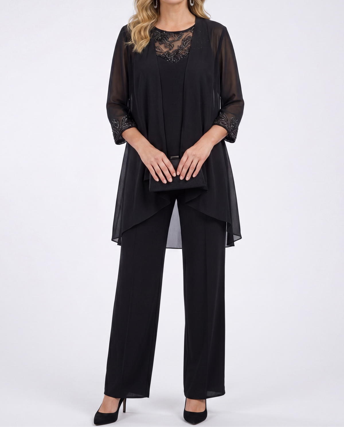 Eleonora | Completo Giacca Fluida e Pantaloni Ampi
