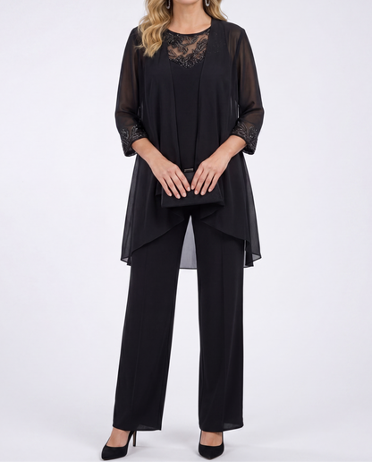 Eleonora | Completo Giacca Fluida e Pantaloni Ampi