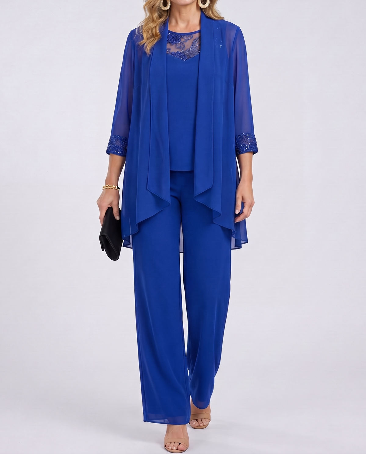 Eleonora | Completo Giacca Fluida e Pantaloni Ampi