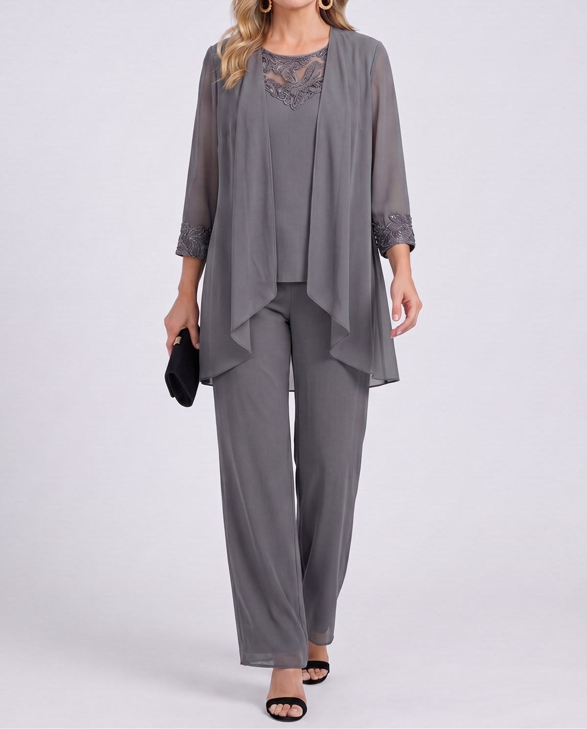 Eleonora | Completo Giacca Fluida e Pantaloni Ampi