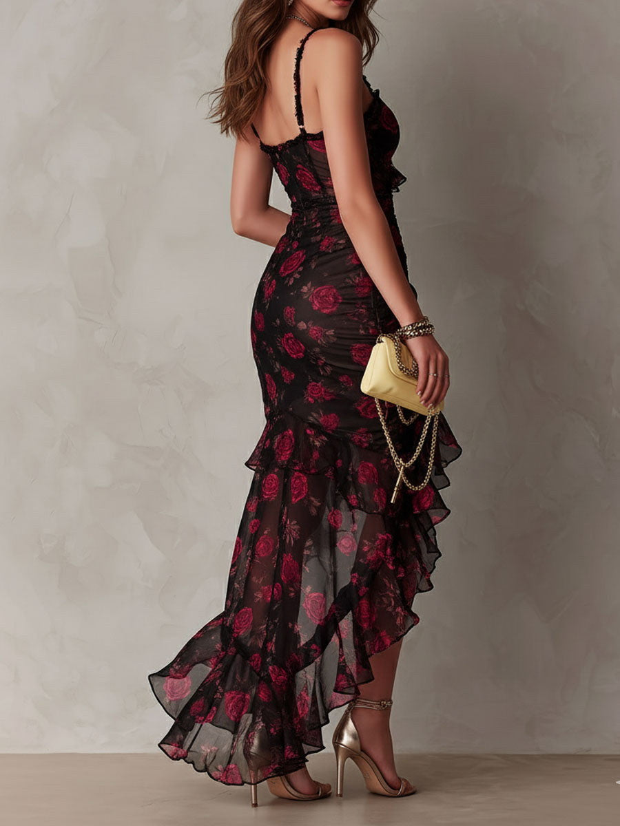 Luciana | Abito Midi Boho Floreale