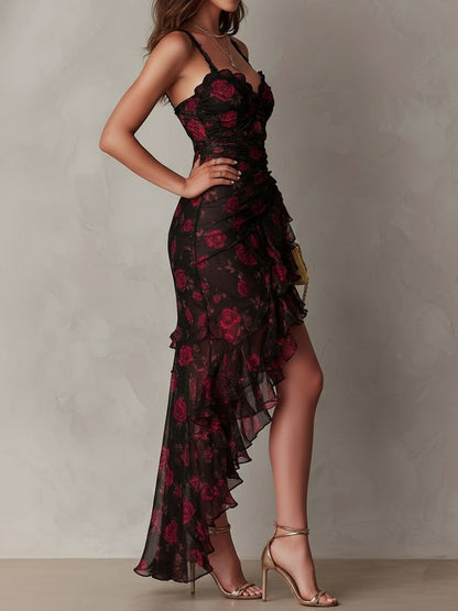 Luciana | Abito Midi Boho Floreale