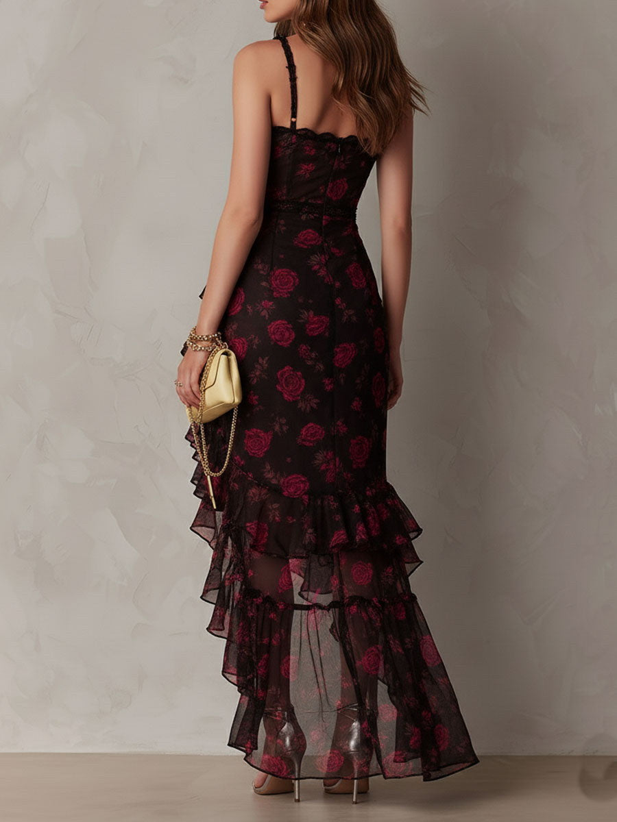 Luciana | Abito Midi Boho Floreale