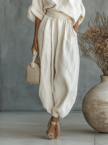 Mila | Completo 2 Pezzi con Scollo alla Bardot