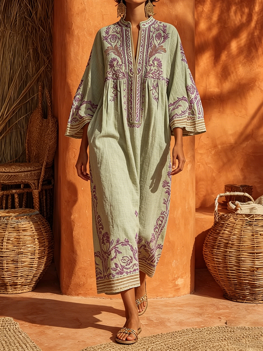 Celestina | L’Abito Boho Ricamato dal Fascino Mediterraneo