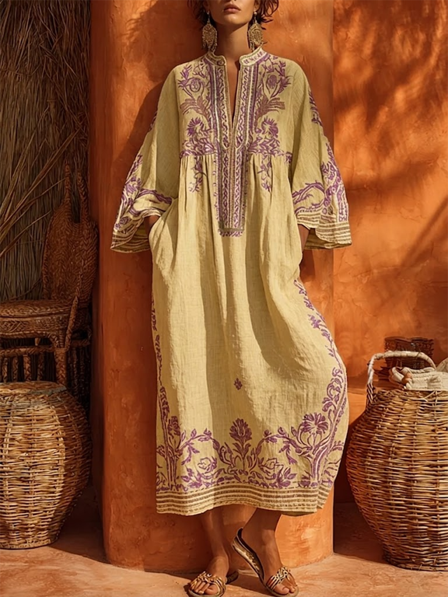 Celestina | L’Abito Boho Ricamato dal Fascino Mediterraneo