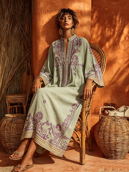Celestina | L’Abito Boho Ricamato dal Fascino Mediterraneo