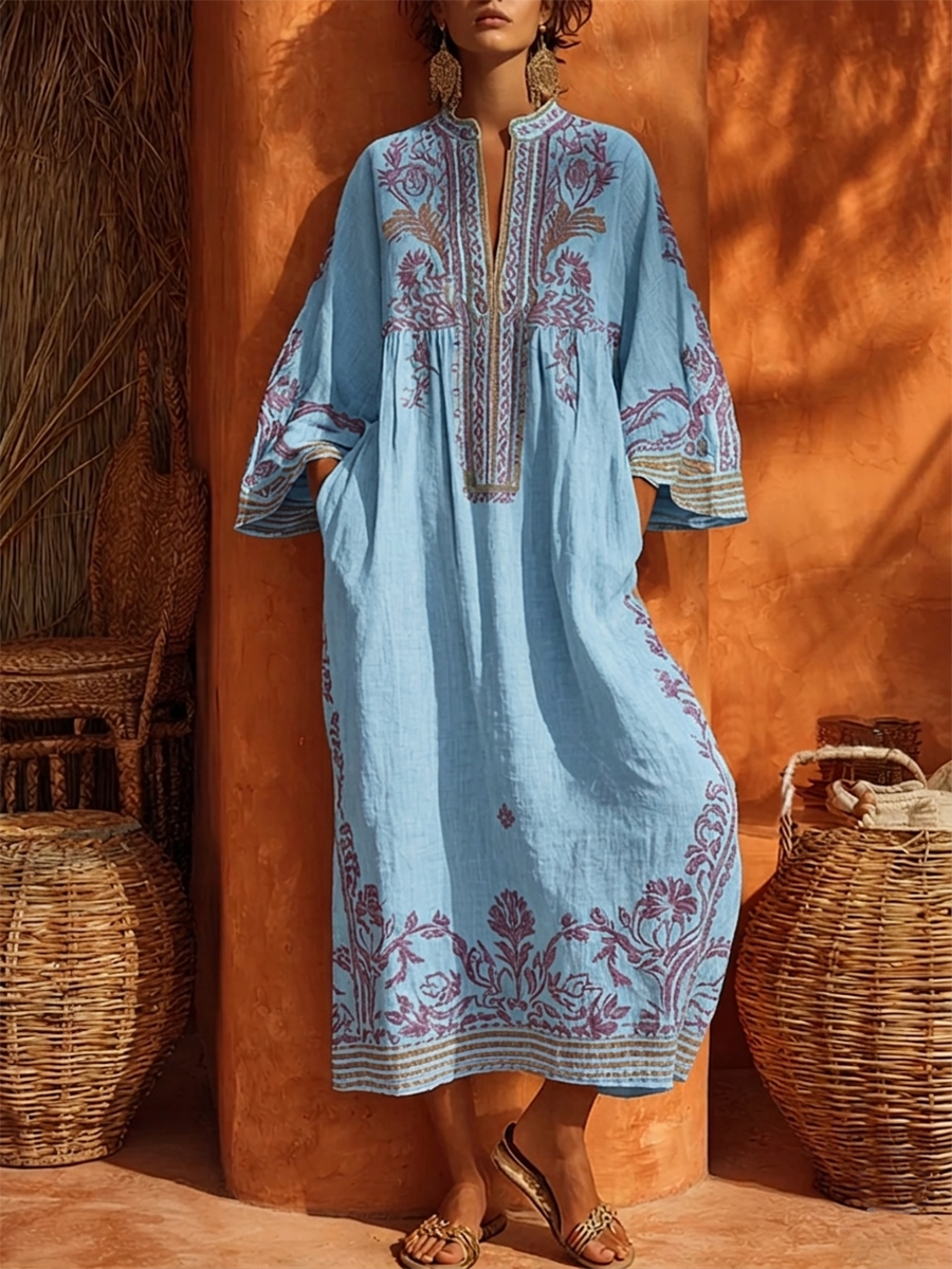 Celestina | L’Abito Boho Ricamato dal Fascino Mediterraneo