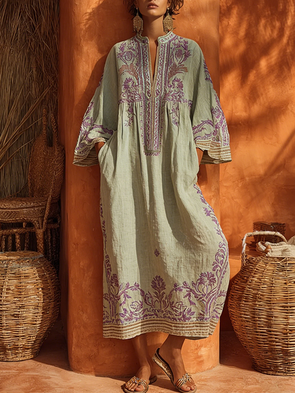 Celestina | L’Abito Boho Ricamato dal Fascino Mediterraneo